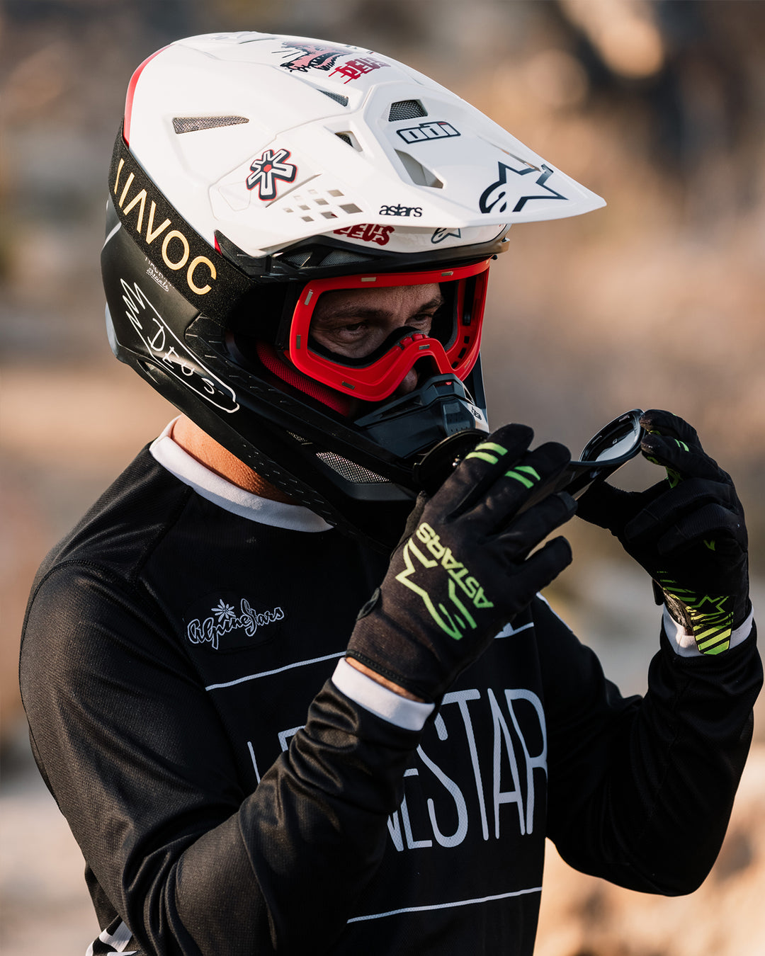 magnetic mx goggles Regal Frameless Offroad – Havoc Sport Klappräder online kaufen DEF3300 Farbe:FOGGREY'N'GREY one snap the lens